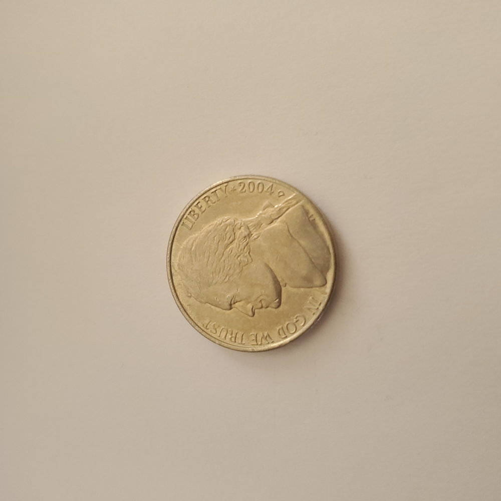 Gafferson nickel Louisiana doubled die reverse